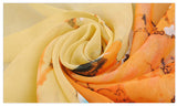 Feminino rushed cachecol skull of spring and autumn thin chiffon silk women summer sun scarves outdoors shawl