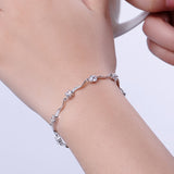 fashion crystal bracelet for women newest gift in jewelry vintage 925 sterling silver bracelet bangles fine jewerlry