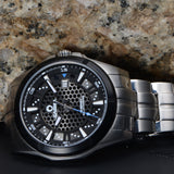 fashion watches men watch sports stainless steel solar energy charge strongest luminous waterproof 100m