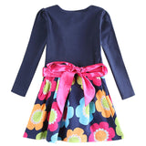 Girls Clothes Roupa Infantil Princess Dress Children Clothing Floral Tutu Dress Cotton Kids Dresses For Girls With Waistband