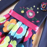 Girls Clothes Roupa Infantil Princess Dress Children Clothing Floral Tutu Dress Cotton Kids Dresses For Girls With Waistband