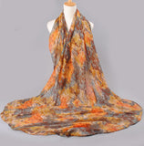 High quality women scarf cotton voile scarves solid warm autumn and winter scarf shawl printed