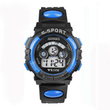 Hot Children Boy Digital LED Quartz Alarm Date Sports Wrist Watch