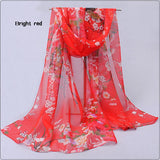 Hot wonderful flower long soft scarfs wrap shawl for elegant women han edition scarf scarves shawls