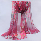 Hot wonderful flower long soft scarfs wrap shawl for elegant women han edition scarf scarves shawls