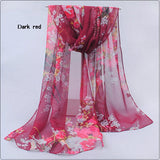 Hot wonderful flower long soft scarfs wrap shawl for elegant women han edition scarf scarves shawls