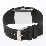 Luxury LED Digital Watch Red & Blue Light Optional Fashion For Men Women's Sports Stainless Steel Wristwatch