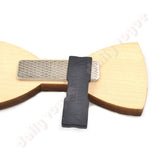 New arrival men wood bow tie matts triangle plaid shape gentleman bow tie