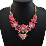 New design high quality jewelry fashion women color acrylic statement collar necklace Necklaces & Pendants