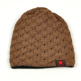 New reversible knitted winter female beanie hat women's warm hats women Chunky Baggy cap