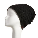 New reversible knitted winter female beanie hat women's warm hats women Chunky Baggy cap