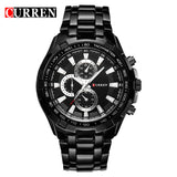 new fashion Curren brand design casual stainless steel military men clock army sport male gift wrist quartz business watch