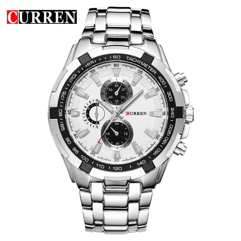 new fashion Curren brand design casual stainless steel military men clock army sport male gift wrist quartz business watch
