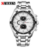 new fashion Curren brand design casual stainless steel military men clock army sport male gift wrist quartz business watch