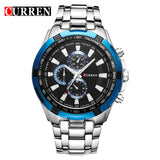 new fashion Curren brand design casual stainless steel military men clock army sport male gift wrist quartz business watch