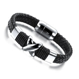 new fashion fine jewelry hot sale men's bracelets genuine leather bracelet vintage creative accessories