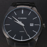 Luxury Brand Full Stainless Steel Analog Display Date Men's Quartz Watch Business Watch Men Watch