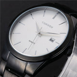 Luxury Brand Full Stainless Steel Analog Display Date Men's Quartz Watch Business Watch Men Watch