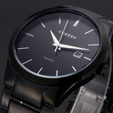 Luxury Brand Full Stainless Steel Analog Display Date Men's Quartz Watch Business Watch Men Watch