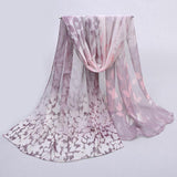 Fashion scarf women's scarf new design long shawl printed cape silk chiffon tippet muffler