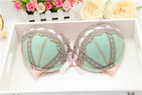 Sexy lingerie,bra brief sets, three-row Lace Embroidery underwear,sexy young girl bra set,france brand bra sets