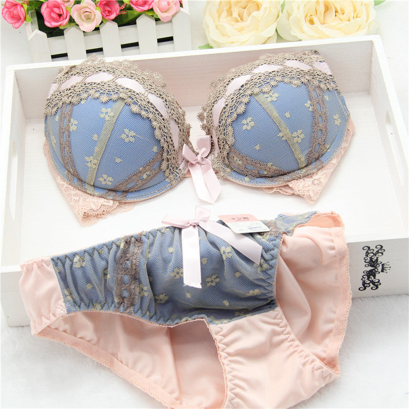 Sexy lingerie,bra brief sets, three-row Lace Embroidery underwear,sexy young girl bra set,france brand bra sets