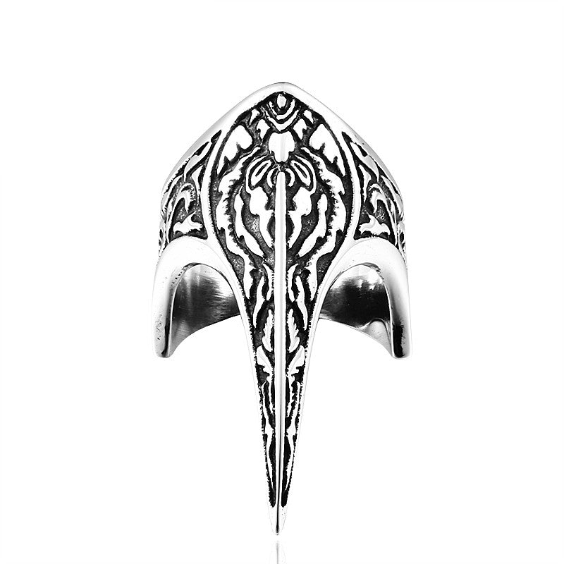 steel soldier vintage Punk olecranon Ring menStainless Steel personality exqusite Jewelry Ring