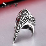steel soldier vintage Punk olecranon Ring menStainless Steel personality exqusite Jewelry Ring