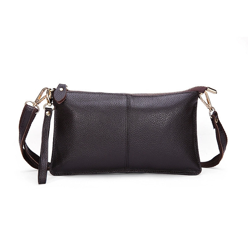 top quality 100% genuine leather cowhide envelope women clutch bag evening bags party handbags