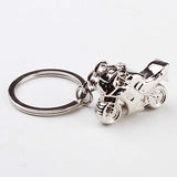 Metal Silver Cool Motorcycle Keychain