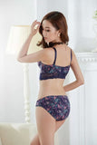 New women brand bra fashion winter dress bra set vs sexy underwear lace sexy women bra set gathered push up bra brief set