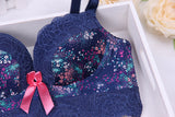 New women brand bra fashion winter dress bra set vs sexy underwear lace sexy women bra set gathered push up bra brief set