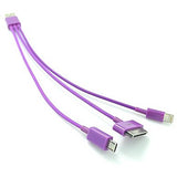 3- in-1 Lightning 8 Pin 30 Pin and Micro 5 Pin to USB Charging Cable