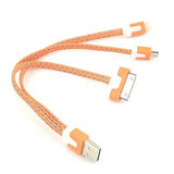 3- in-1 Lightning 8 Pin 30 Pin and Micro 5 Pin to USB Charging Cable
