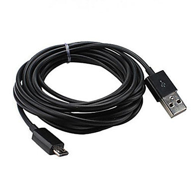 USB Sync and Charge Cable for Samsung Galaxy Note 4/S4/S3/S2 and LG/HTC/Nokia/Sony/(Black, 300cm Length)