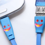 Smile Face Micro USB Cable for Samsung Mobide Phone