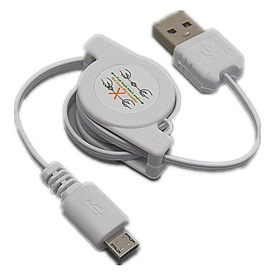 Retractable USB 2.0 to Micro USB Cables Sync Data Charge for HTC Samsung LG