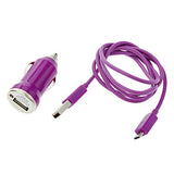Purple Micro USB Cable Charger 