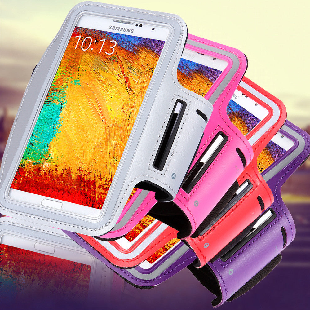 Waterproof Genernal Style PU Leather Case For Samsung Galaxy Note 1 2 3 4 N9100 Running Arm Band For Note4