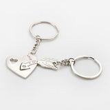 Arrow and Heart Style Metal Couple Keychains