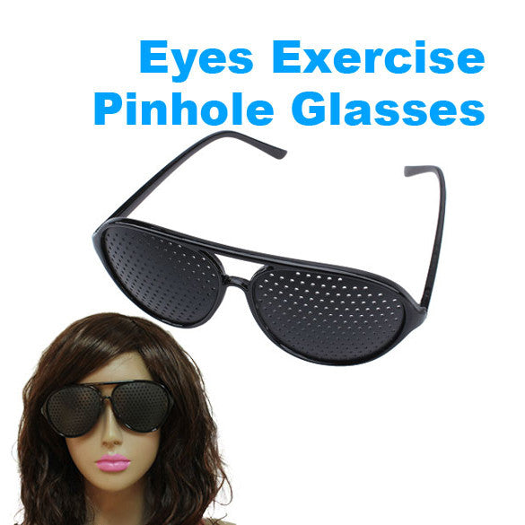 Vision Spectacles Eyesight Improve Pinhole Pin hole Eyes Training Exercise Glasses Eyewear