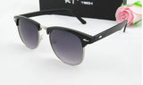 Men Women Retro Half-frame Sunglasses Wayfarer Frame Glasses Brand designer glasses