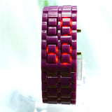 Red LED Digital Lava Plastic Sport Men Women Unisex Wrist Day Date Watch