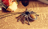 Fashion vintage personality spider necklace