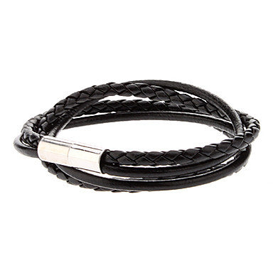 Double-skin Leather Rope Loopy Bracelet