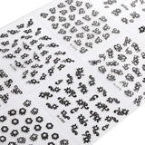 30 Sheet 3D Mix Color Floral Design Nail Art Stickers Decals Manicure Beautiful Fashion Accessories Decoration