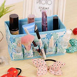 Folding Quadrate Cosmetics Storage Stand Box Makeup Brush Pot Cosmetic Organizer
