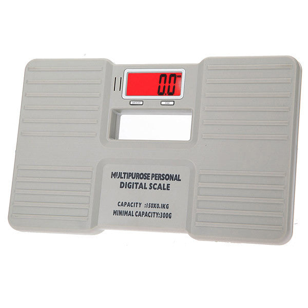 White Digital Bathroom Body Weight Scale 150 X 0.1KG