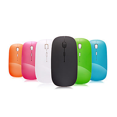 A100 Super Slim Adjustable DPI 2.4GHz Wireless Optical Mouse (Assorted Colors)