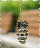 Restore ancient ways owl pendant necklace